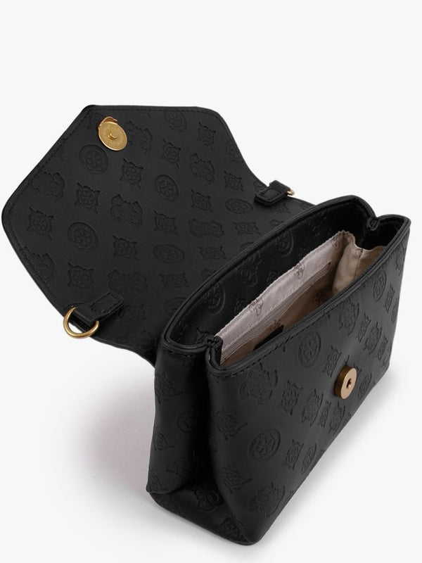Mini Zanelle Logo Black Cross-Body Bag