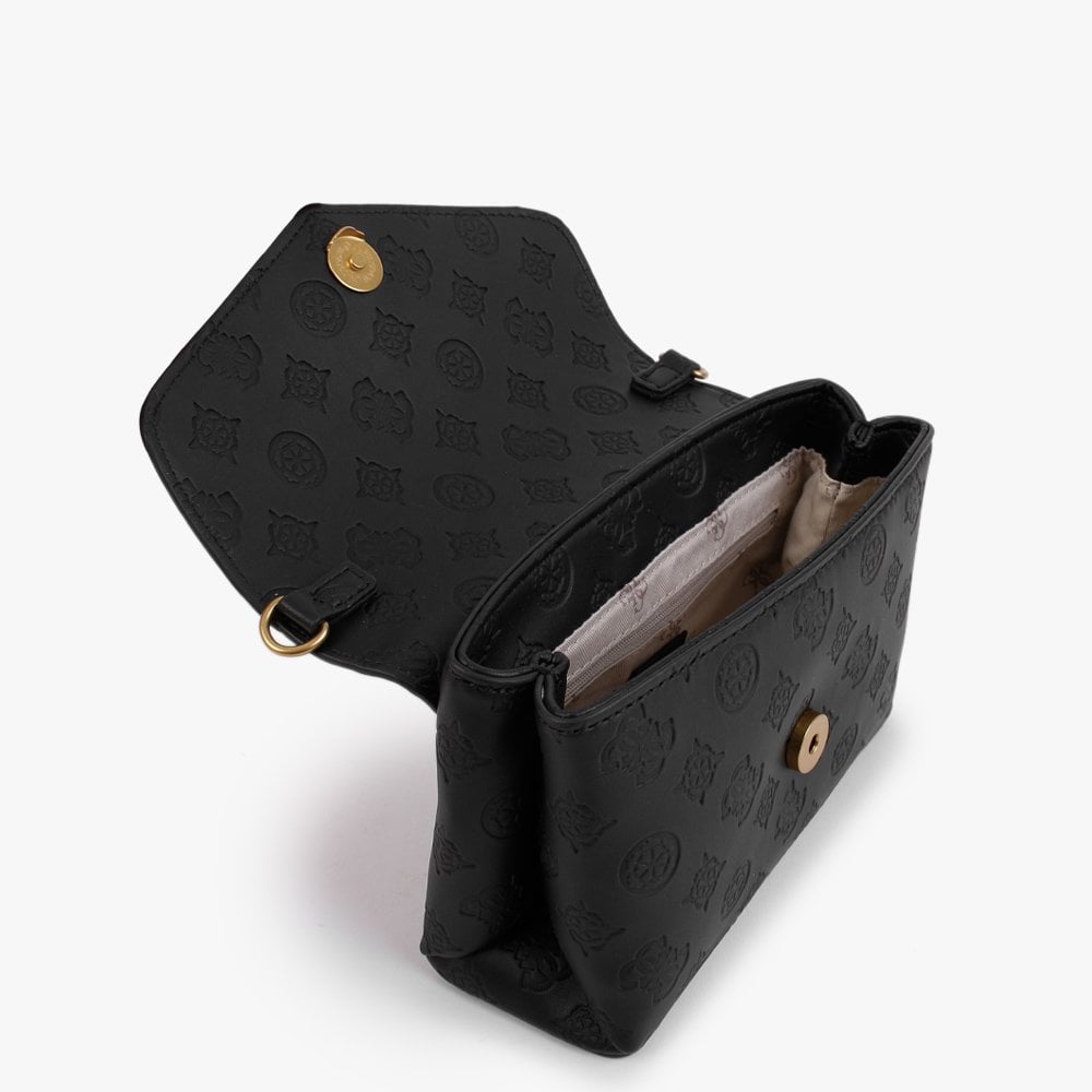 Mini Zanelle Logo Black Cross-Body Bag