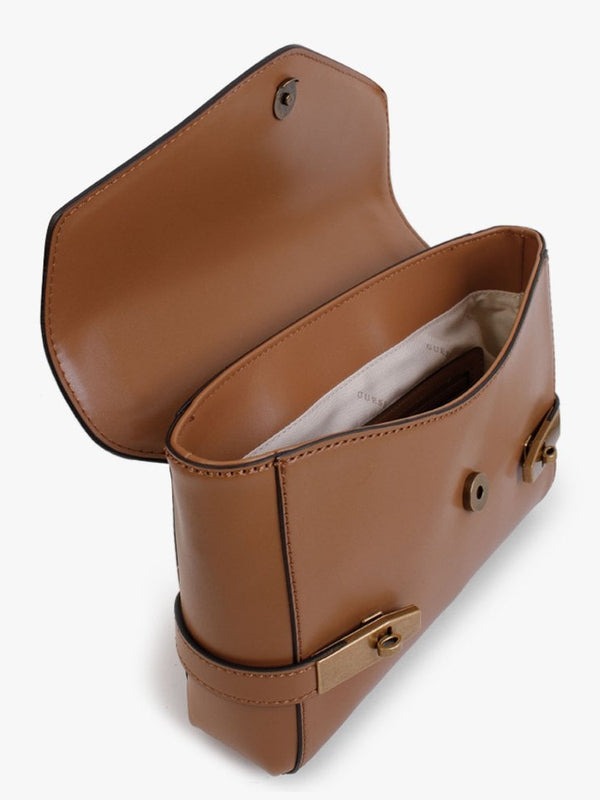 Zadie Convertible Cognac Cross-Body Bag