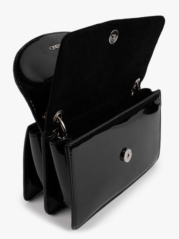 Betula Black Patent Cross-Body Bag