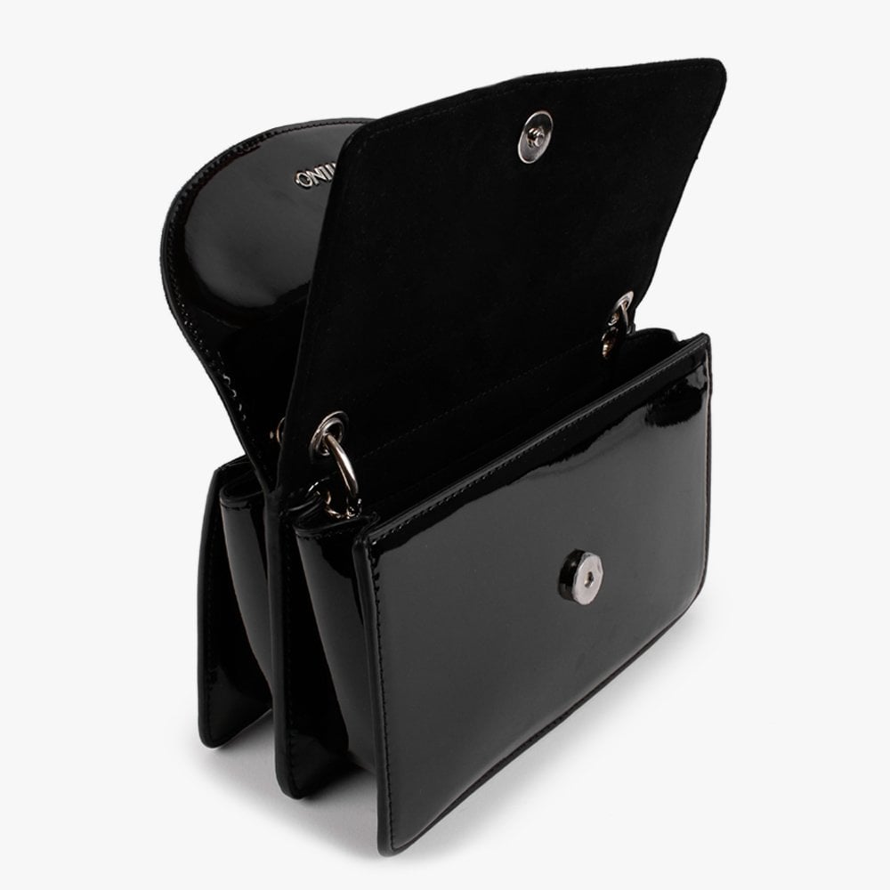 Betula Black Patent Cross-Body Bag