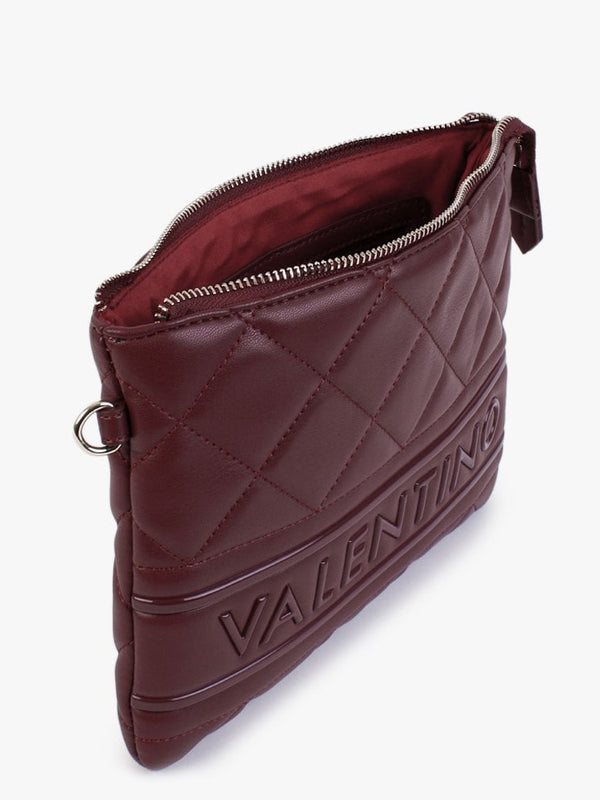 Ada Bordeaux Quilted Cross-Body Bag
