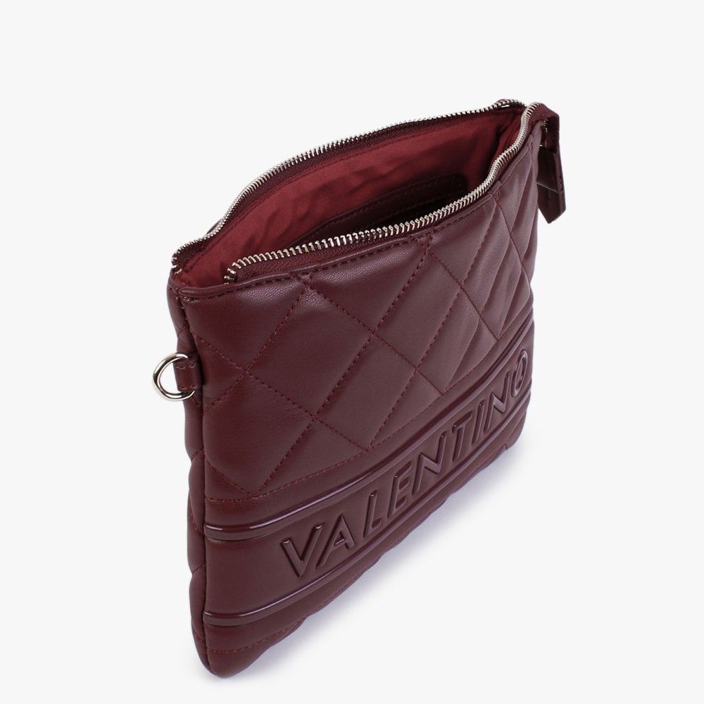 Ada Bordeaux Quilted Cross-Body Bag