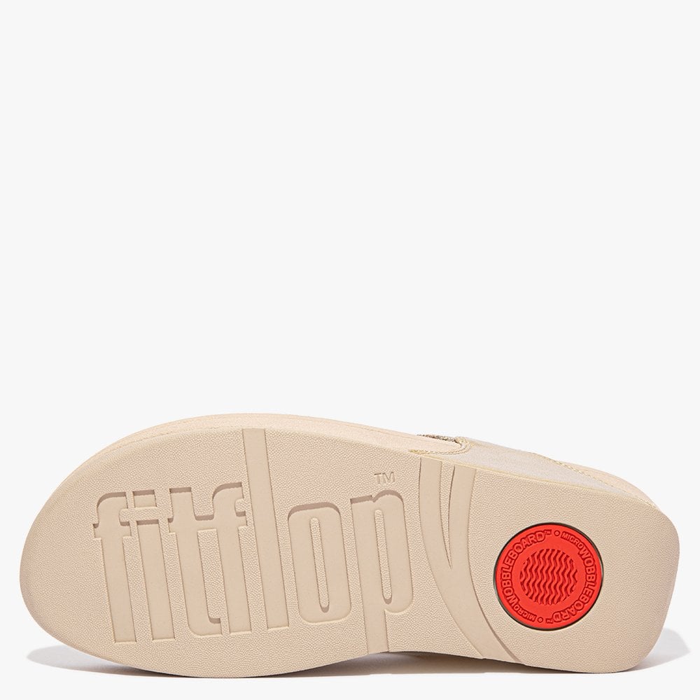 Lulu Glitz Platino Toe Post Sandals