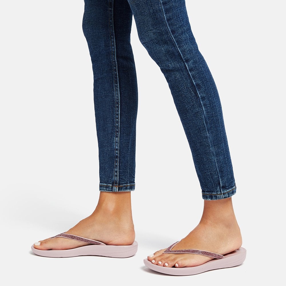 Iqushion Sparkle Soft Lilac Flip Flops