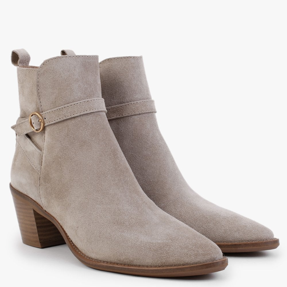 Sumac Dessert Suede Heeled Ankle Boots