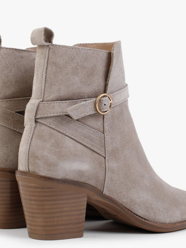 Sumac Dessert Suede Heeled Ankle Boots