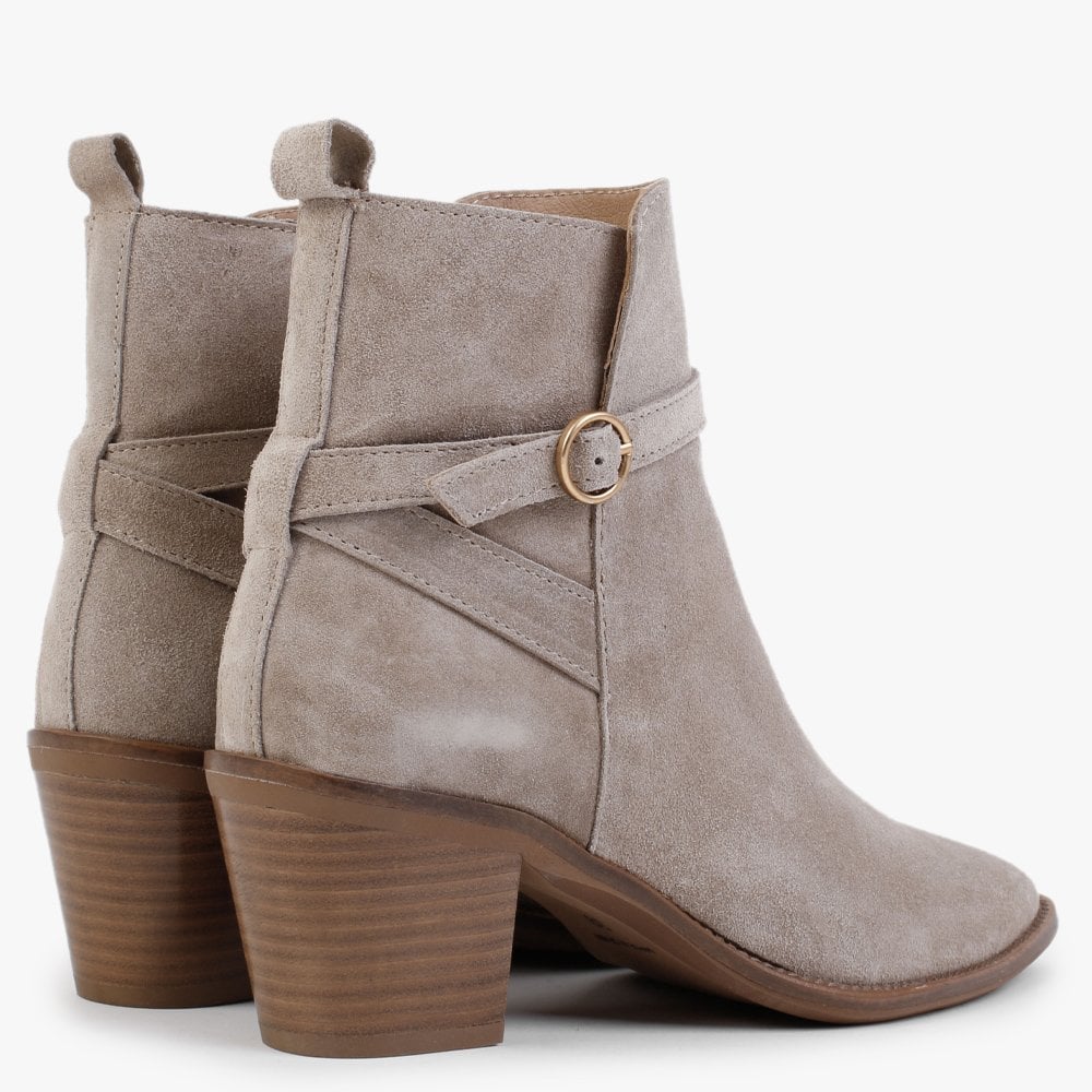 Sumac Dessert Suede Heeled Ankle Boots