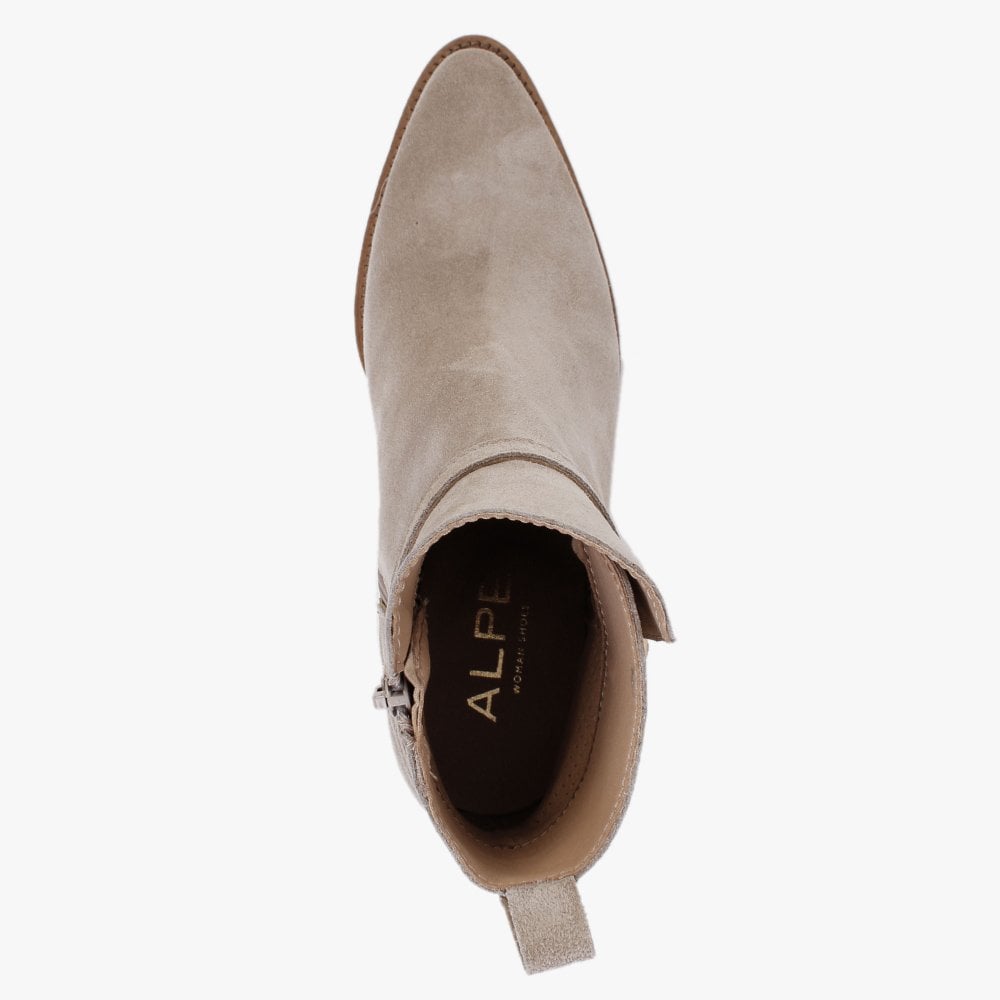 Sumac Dessert Suede Heeled Ankle Boots