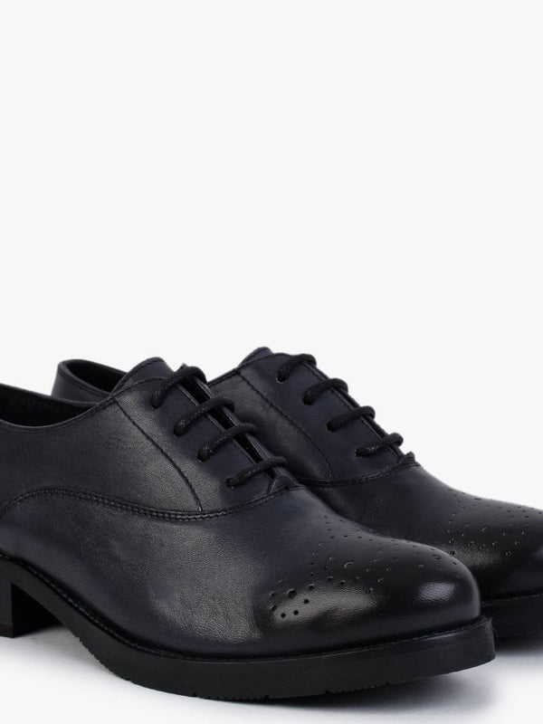 Navy Leather Trouser Shoes