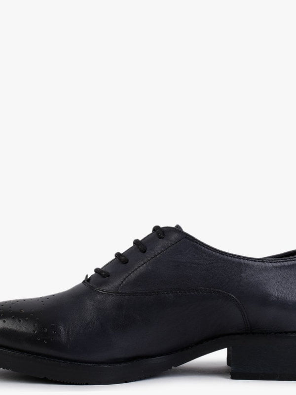 Navy Leather Trouser Shoes