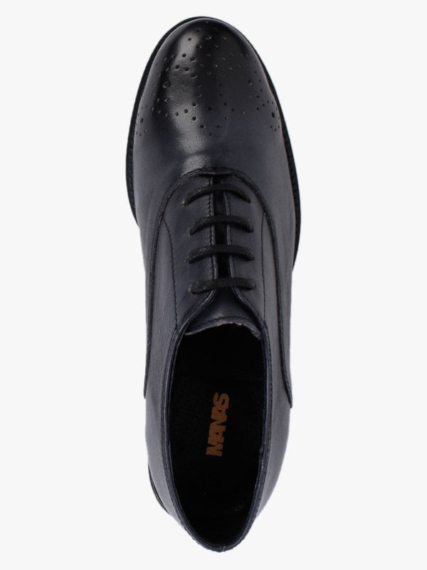 Navy Leather Trouser Shoes