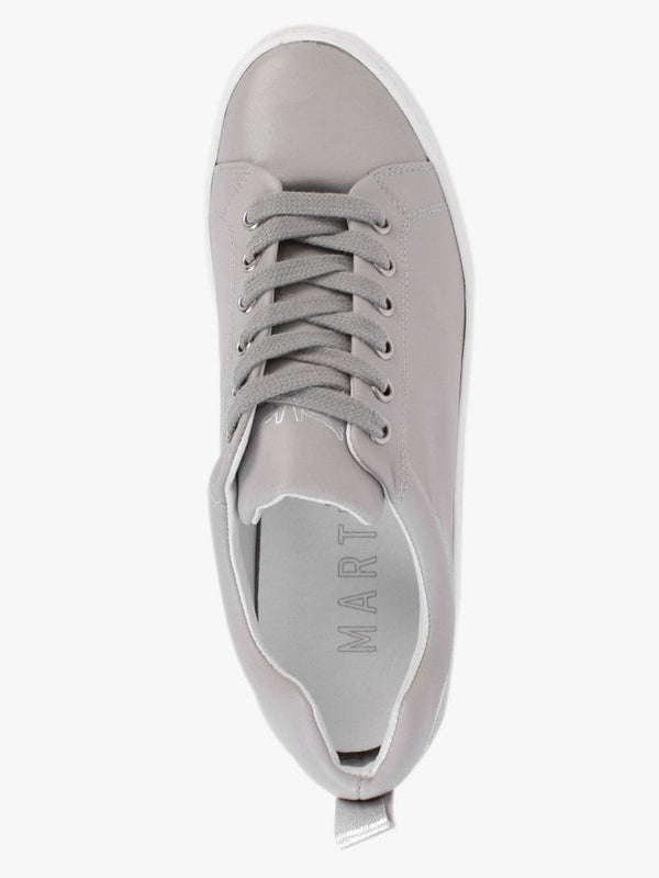 Angels Grey Leather Flatform Trainers