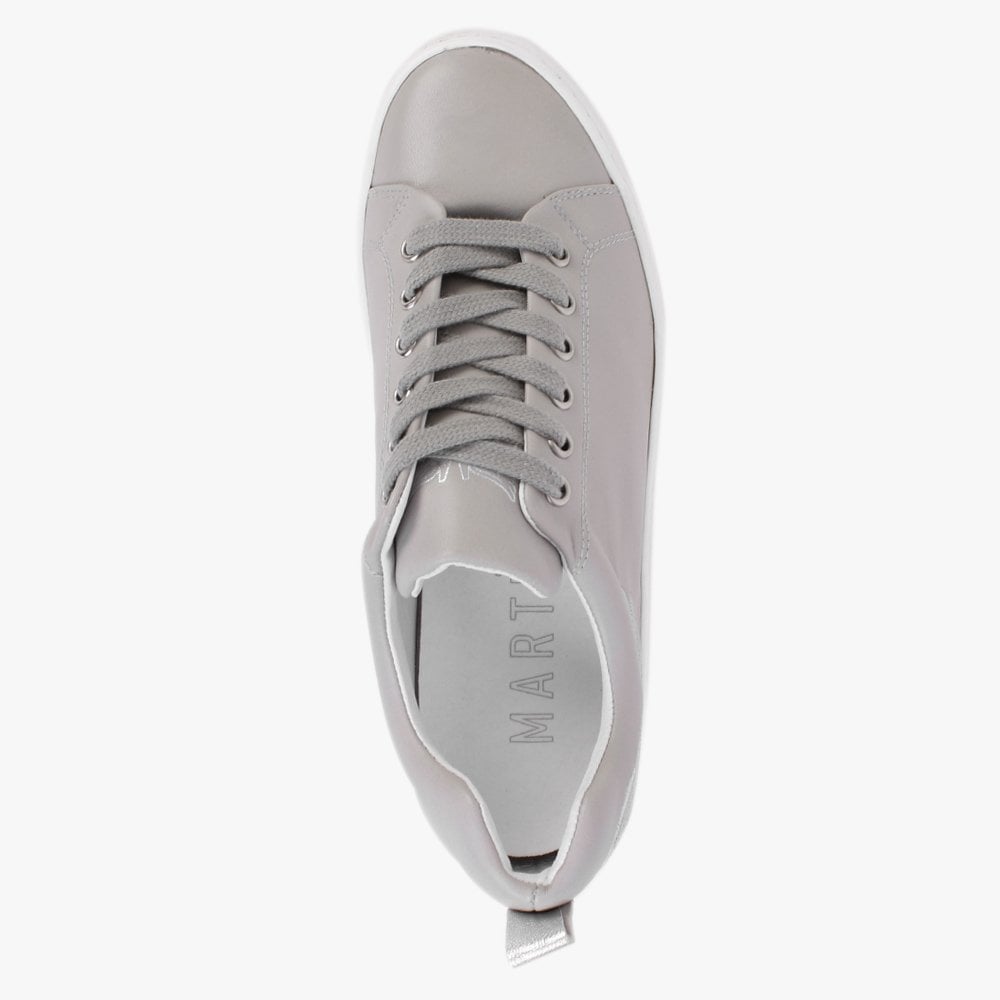 Angels Grey Leather Flatform Trainers