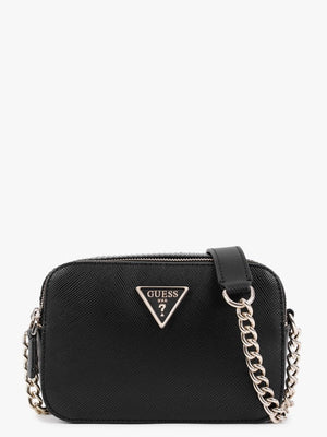Noelle Black Saffiano Cross-Body Camera Bag
