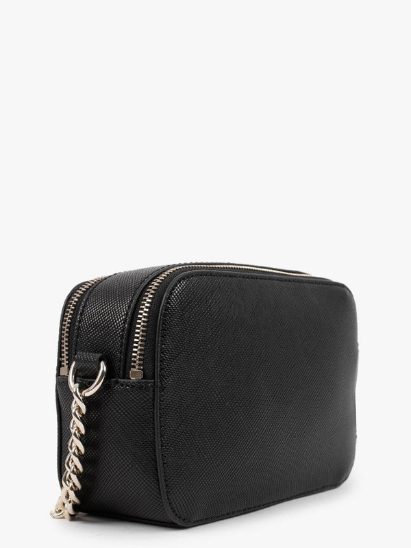 Noelle Black Saffiano Cross-Body Camera Bag