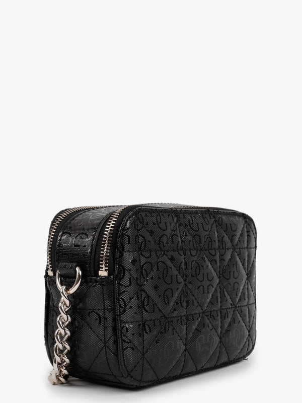 Noelle Black Logo Cross-Body Camera Bag