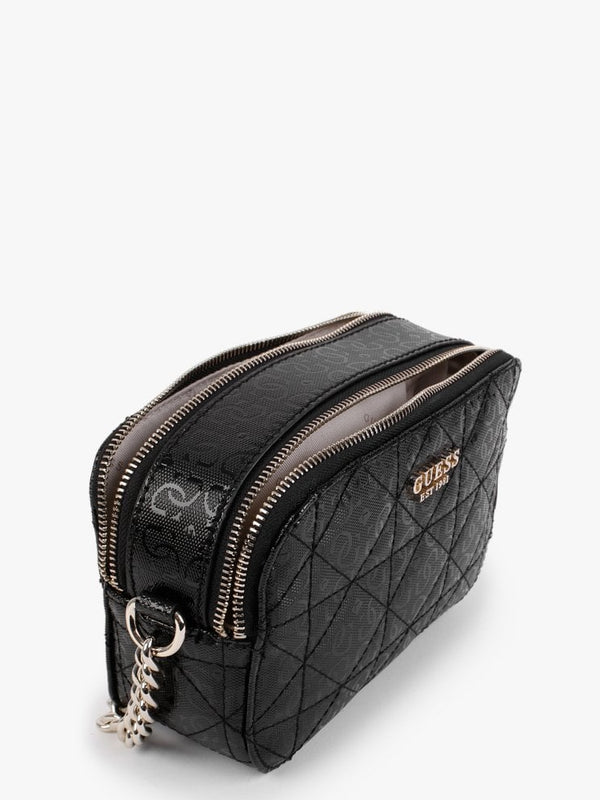 Noelle Black Logo Cross-Body Camera Bag