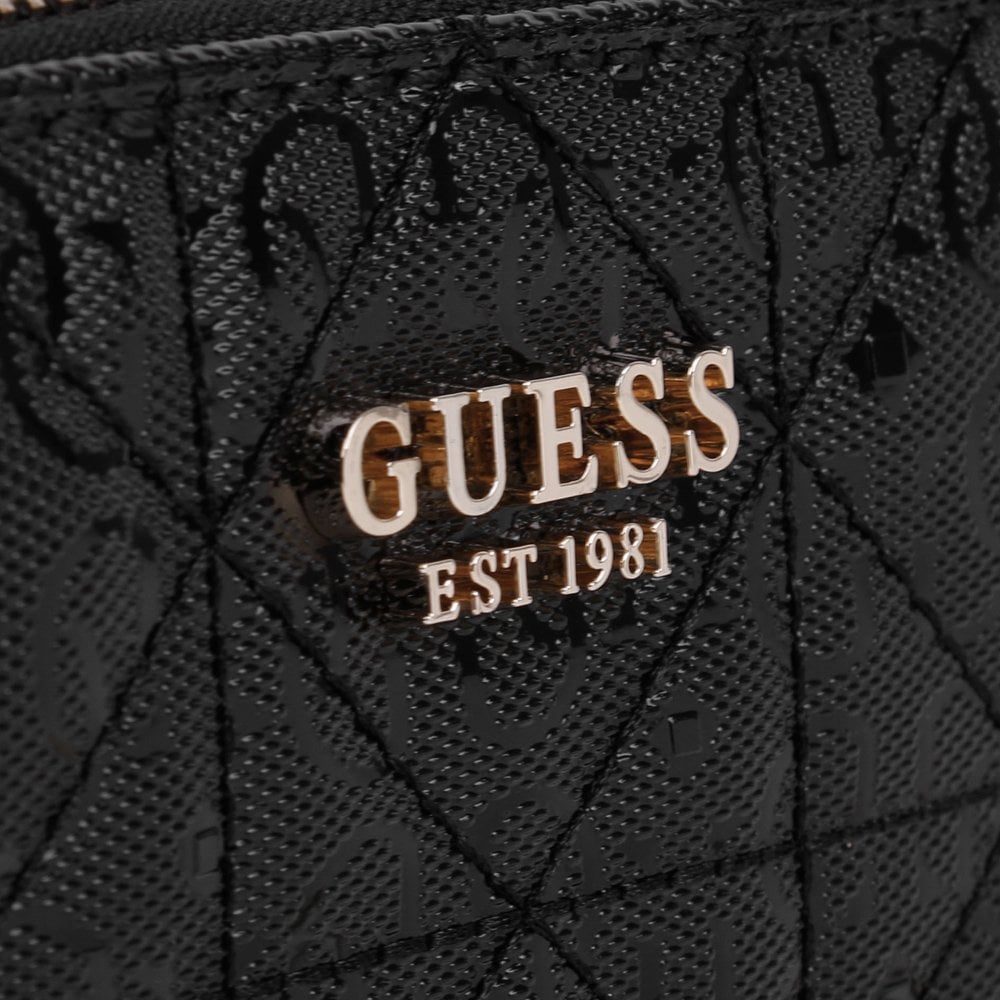 Noelle Black Logo Cross-Body Camera Bag