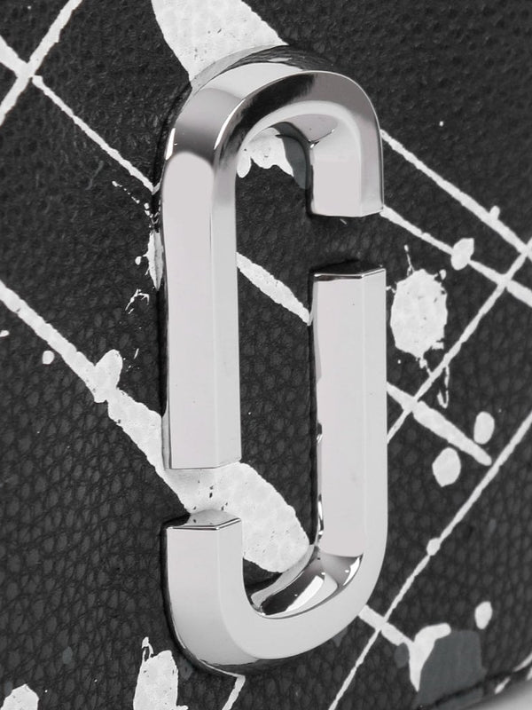 The Splatter Snapshot Black Multi Leather Camera Bag