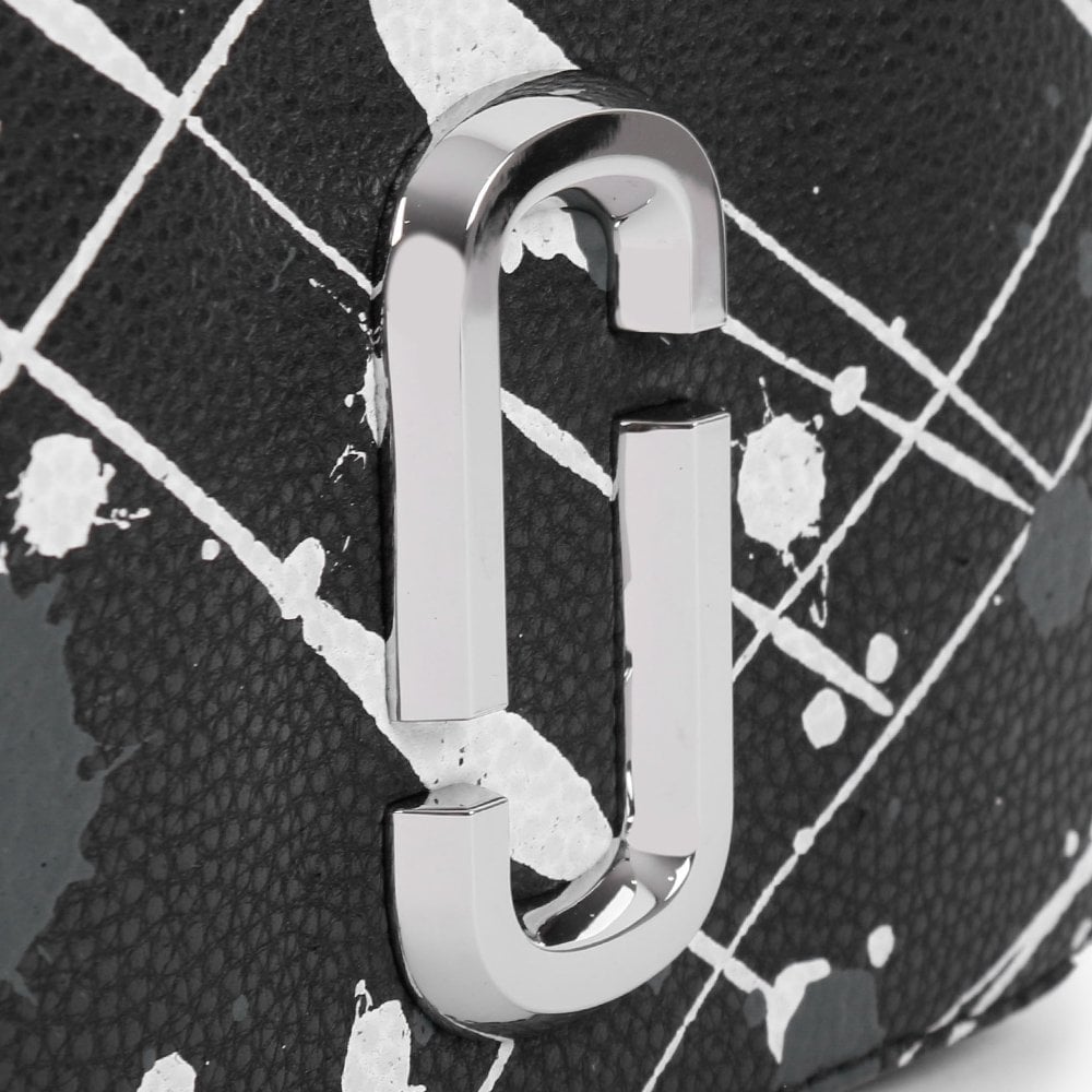The Splatter Snapshot Black Multi Leather Camera Bag