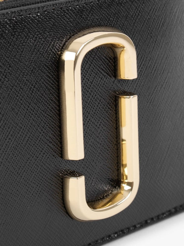 Snapshot Top Zip Black Honey Ginger Multi Leather Wallet