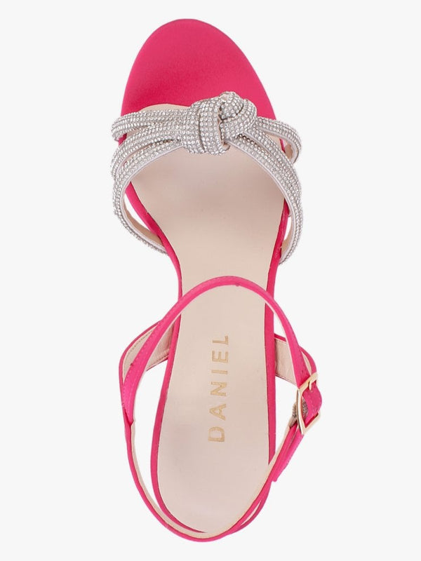 Adiama Pink Slim Heeled Platform Sandals