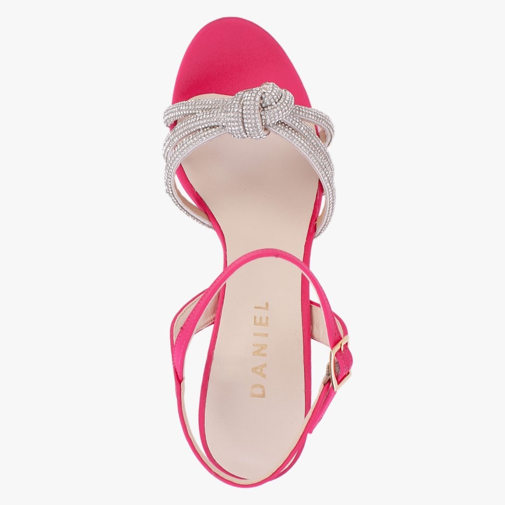 Adiama Pink Slim Heeled Platform Sandals