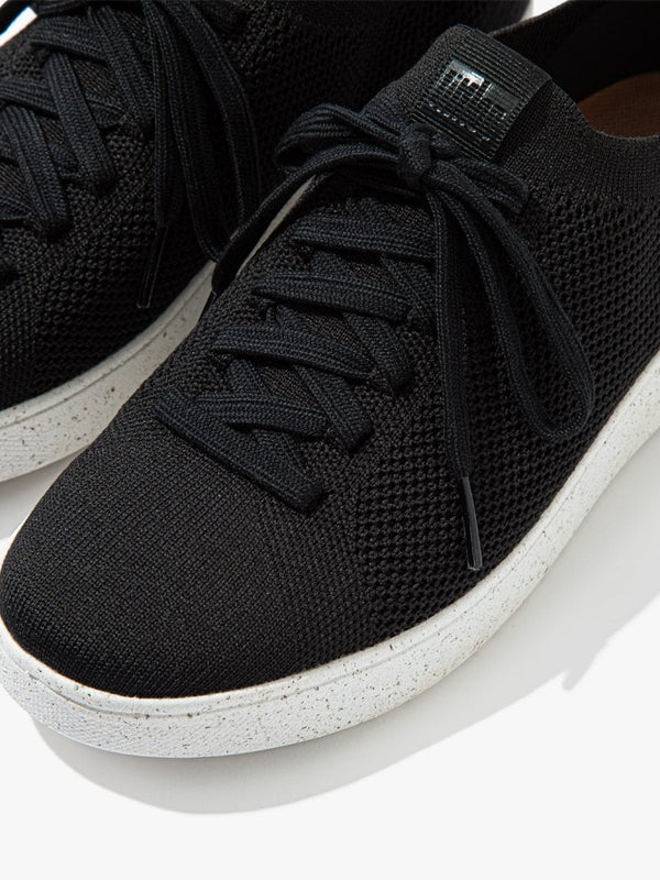 Rally E01 Multi Knit All Black Trainers
