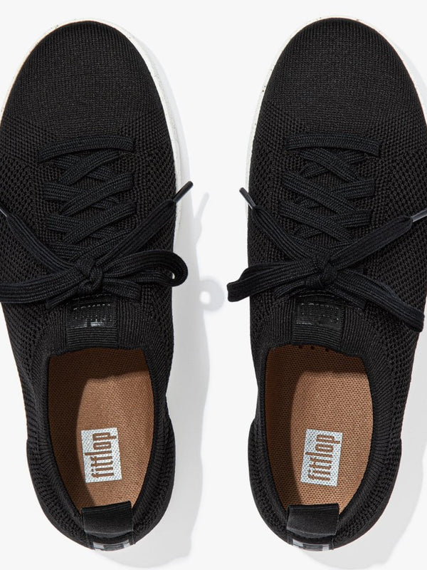 Rally E01 Multi Knit All Black Trainers