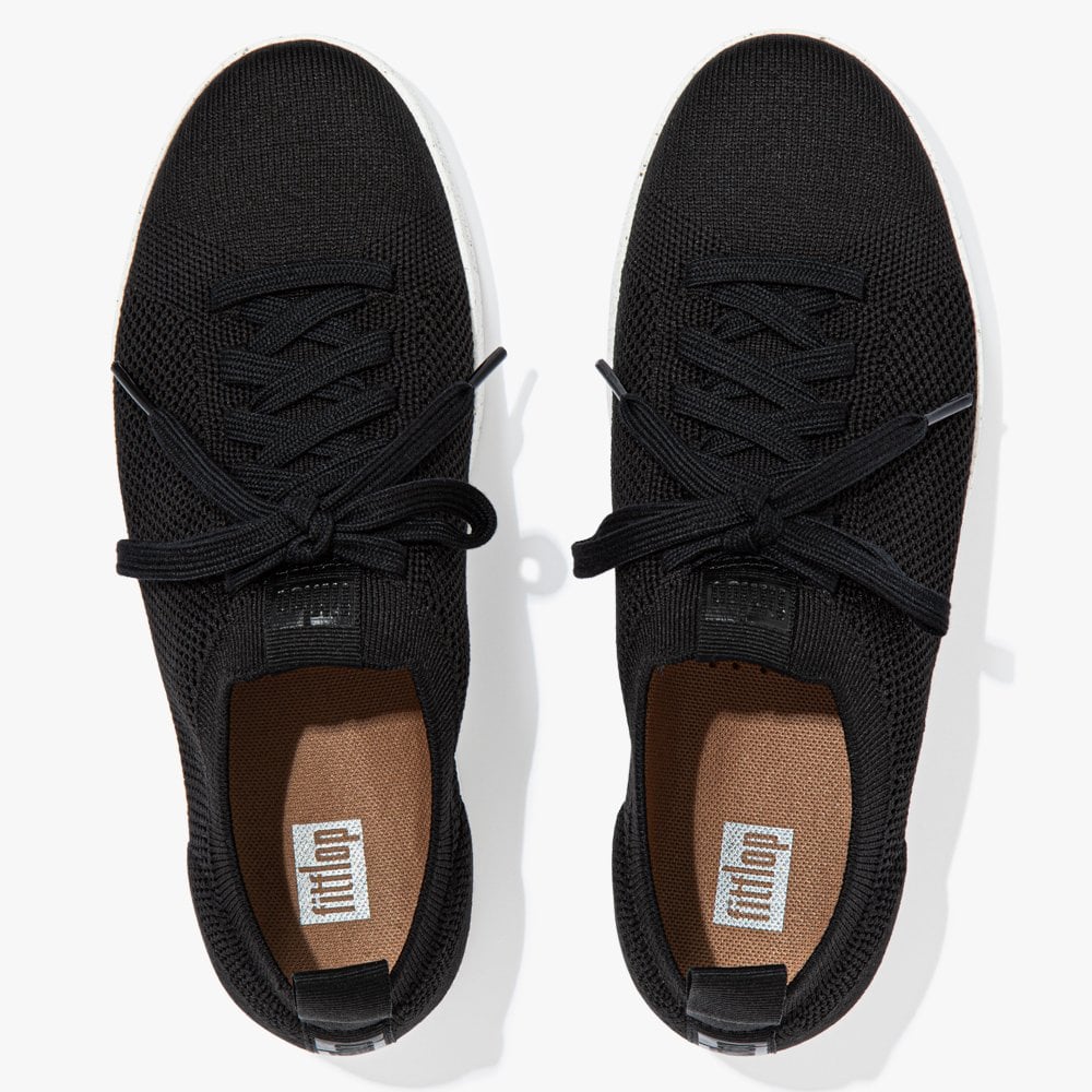 Rally E01 Multi Knit All Black Trainers