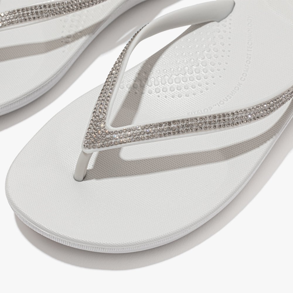 Iqushion Sparkle Soft Grey Flip Flops