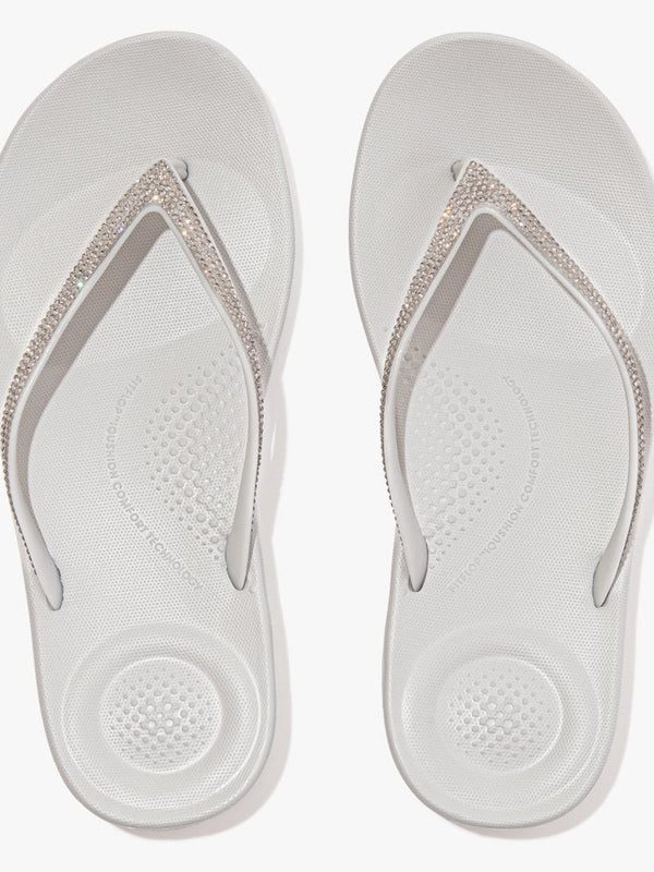 Iqushion Sparkle Soft Grey Flip Flops