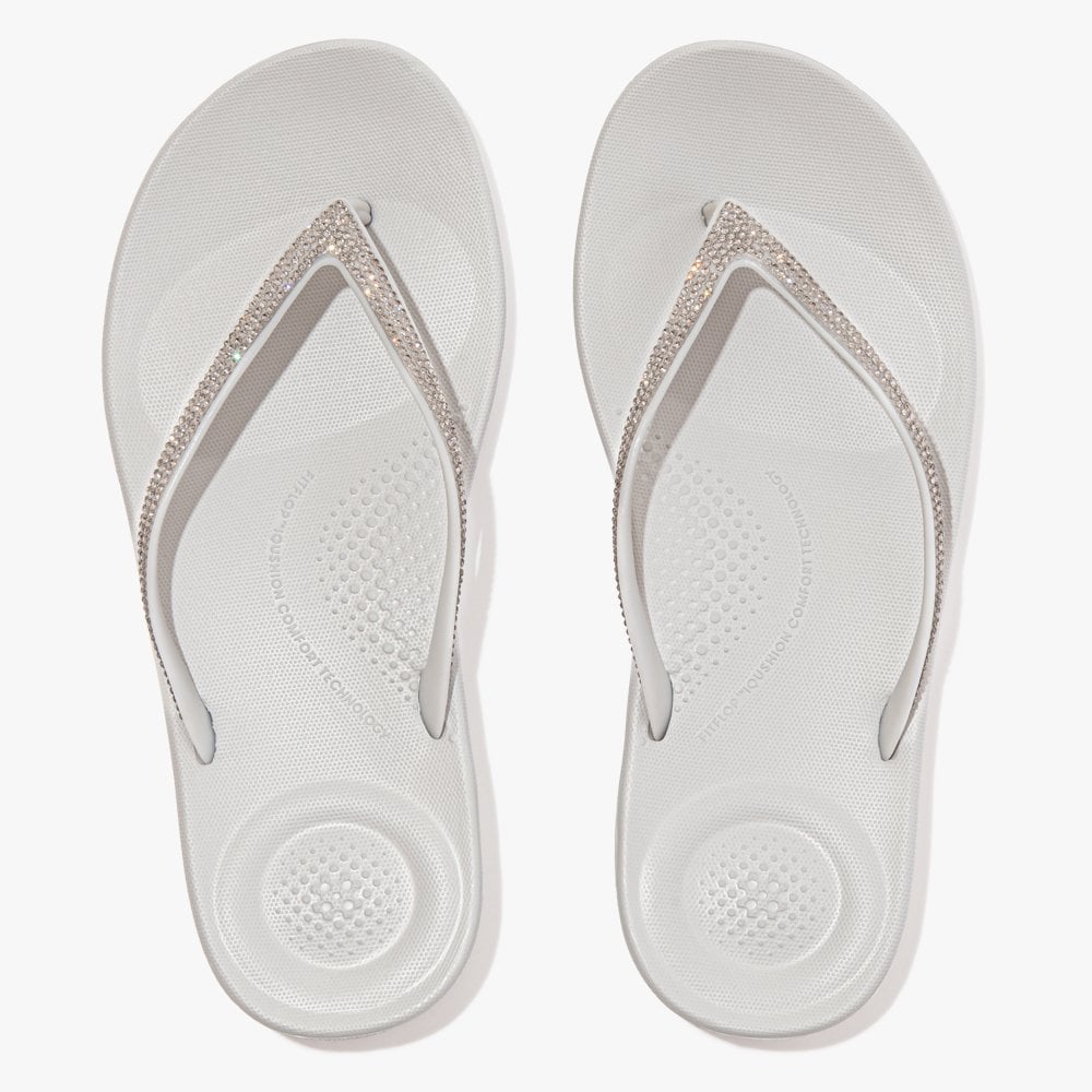 Iqushion Sparkle Soft Grey Flip Flops