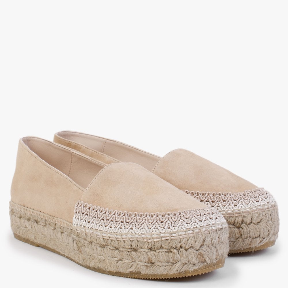 Carob Beige Suede Espadrilles