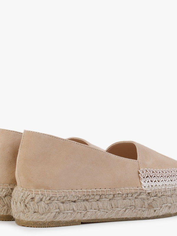 Carob Beige Suede Espadrilles