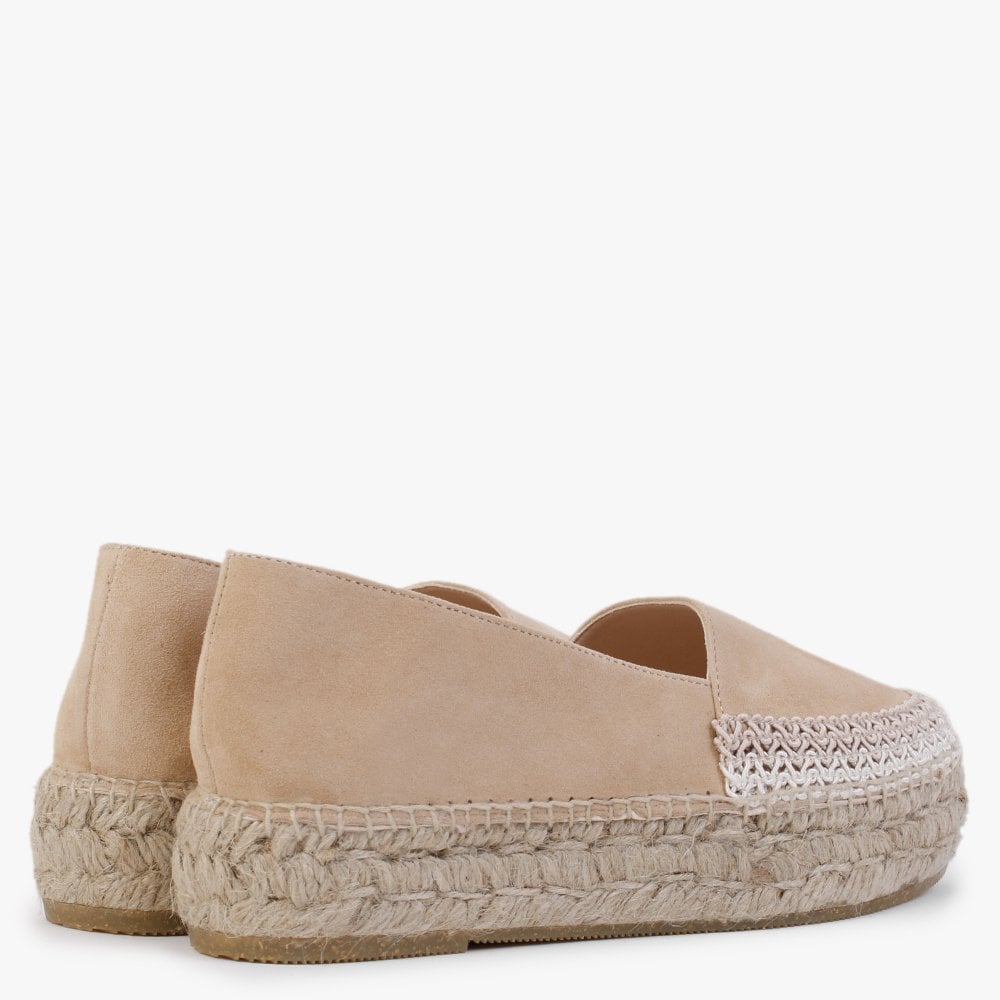 Carob Beige Suede Espadrilles