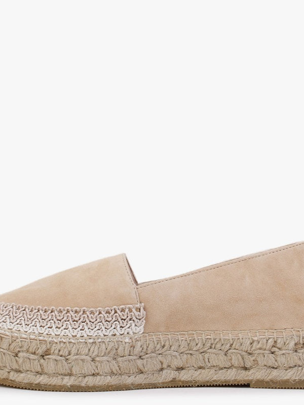 Carob Beige Suede Espadrilles