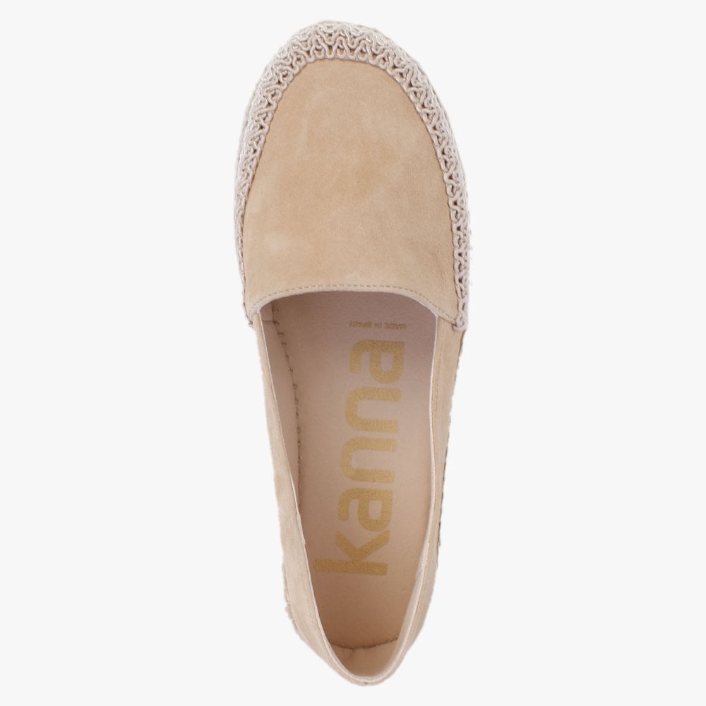 Carob Beige Suede Espadrilles