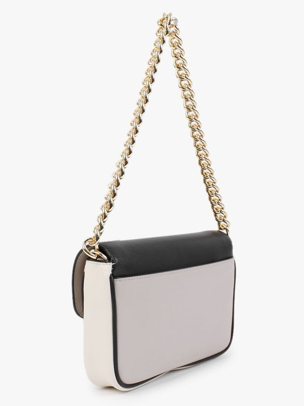 The J Marc Greige Multi Leather Shoulder Bag