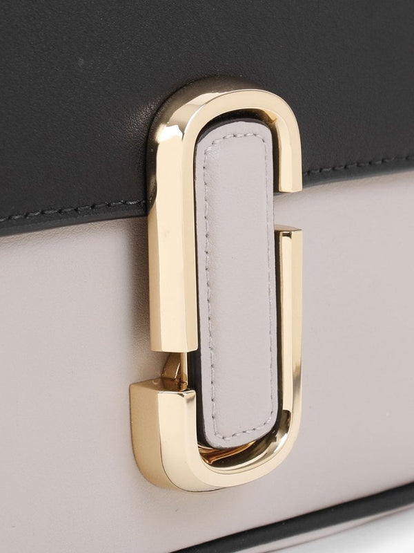 The J Marc Greige Multi Leather Shoulder Bag
