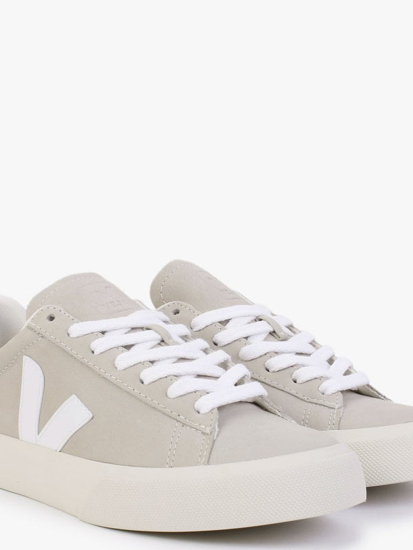 Campo Nubuck Natural White Trainers