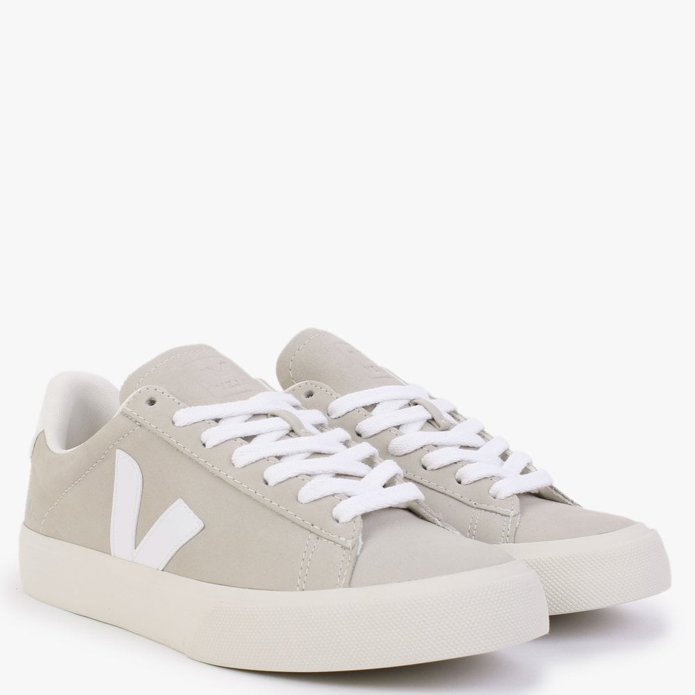 Campo Nubuck Natural White Trainers