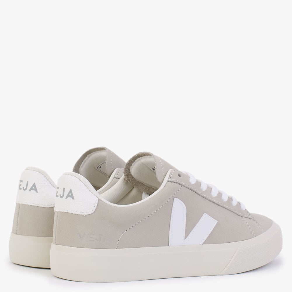 Campo Nubuck Natural White Trainers
