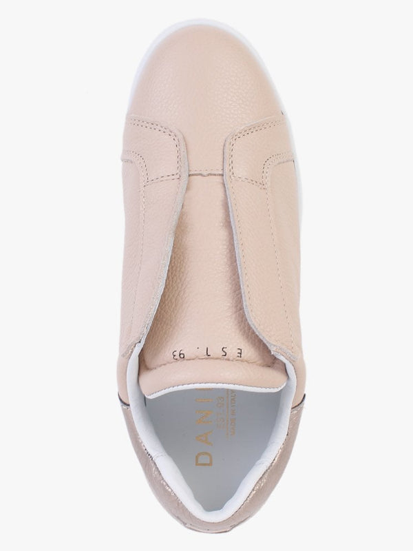 Sibslip Nude Leather Flatform Trainers