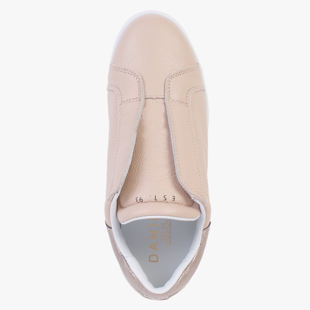 Sibslip Nude Leather Flatform Trainers