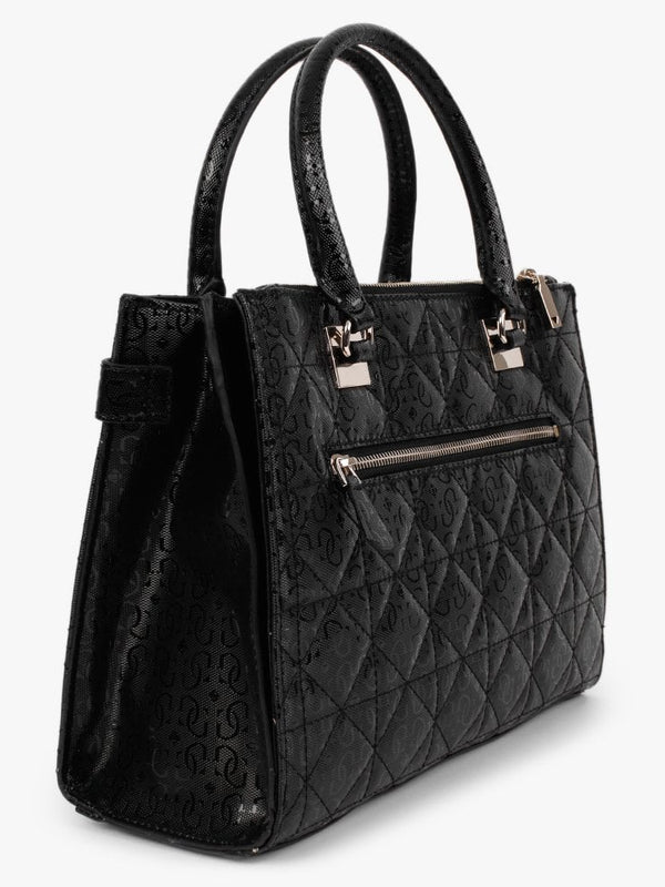 Malia Black Society Satchel Bag
