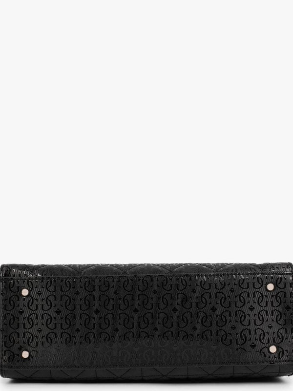 Malia Black Society Satchel Bag