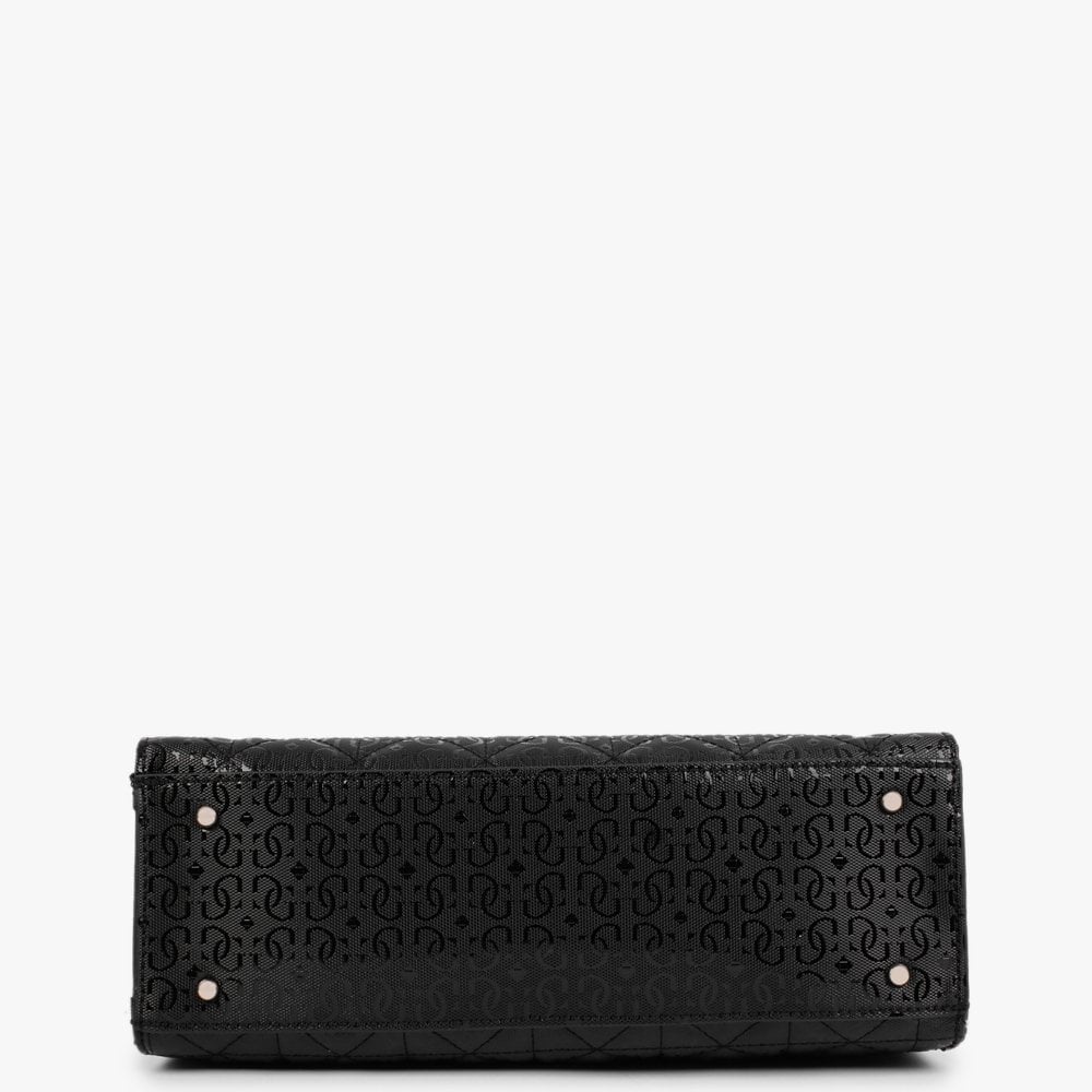 Malia Black Society Satchel Bag