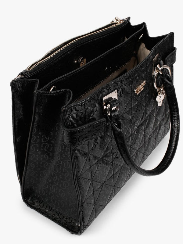 Malia Black Society Satchel Bag
